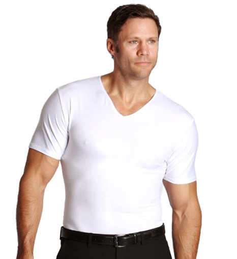 Insta Slim Compression V-Neck T-Shirt, Shapewear for Men