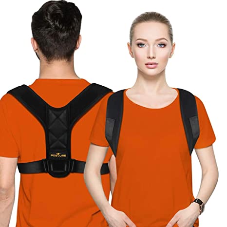 Posture Corrector for Men and Women - Posture Brace, Adjustable Upper Back Brace for Clavicle Support and Providing Pain Relief from Neck, Back and Shoulder (Universal)