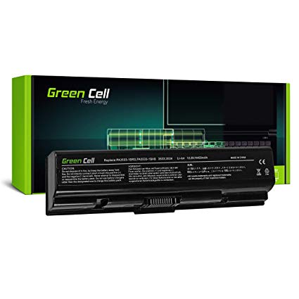 Green Cell® Standard Series PA3534U-1BRS Battery for Toshiba Satellite A200 A300 A500 L200 L300 L500 Laptop (6 Cells 4400mAh 10.8V Black)