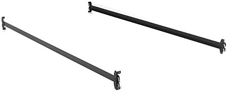 75-Inch 140H Bed Frame Side Rails with Hook-On Brackets for Headboards and Footboards (No Carton), Twin / Full