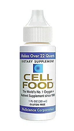 Cellfood Liquid Concentrate, 1 oz. Bottle - Original Oxygenating Formula Containing Seaweed Sourced Minerals, Enzymes, Amino Acids, Electrolytes, Superior Absorption - Gluten Free, GMO Free