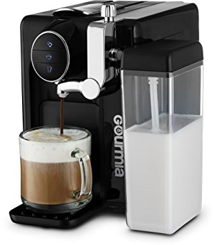 Gourmia GCM6500 One Touch Automatic Espresso Cappuccino & Latte Maker Italian engineered and components Coffee Machine Froth Milk In Cup with the Push of One Button Nespresso Compatible