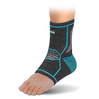 Dr. Scholl's Compression Ankle Sleeve with Massaging Gel, Breathable Fabric, Shock-Absorbing Ankle Brace, Built-in Gel Padding & Support (Size L/XL)