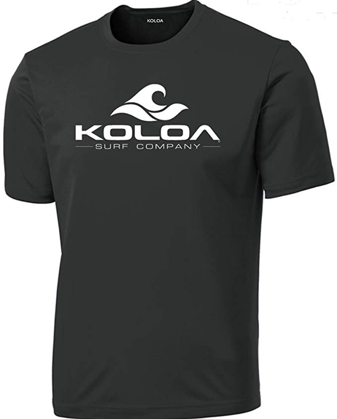 Joe's USA Koloa Surf Wave Logo Moisture Wicking Athletic All Sport Training T-Shirts