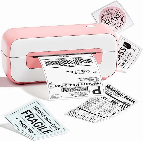 Phomemo 4x6 Thermal Label Printer for Shipping Labels - Thermal Label Maker Work with Windows,Mac,Linux&Chrome OS, Thermal Label Printers for Amazon, TikTok, Ebay, Shopify, Etsy, UPS, USPS, FedEx, DHL