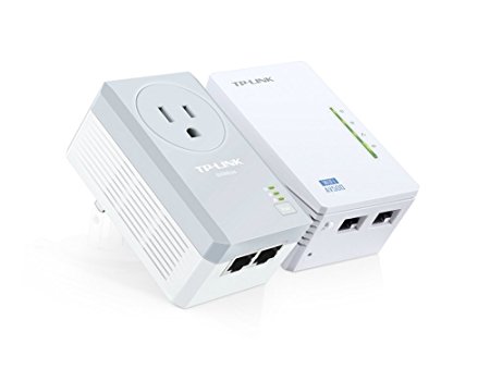 TP-Link AV500 Powerline Universal WiFi Range Extender 2 Ethernet Ports Starter Kit (TL-WPA4226KIT)