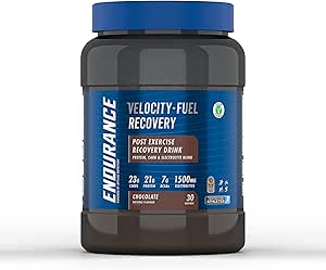 Applied Nutrition Endurance - Post Exercise Recovery Drink, Protein Powder with Carbohydrates Electrolytes BCAAs Vitamins & Minerals (1.5kg - 30 Servings) (Chocolate)