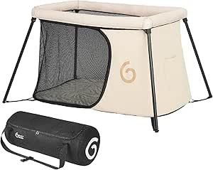 Babymoov Lit parapluie Moov,Sleep-Ultra Compact et Leger(&lt;5kg)-Montage et Pliage rapide-Dès la Naissance et jusqu'à 4 ans-Evolutif en Aire de jeux-Confortable(densité matelas de 25kg/ms)-Garanti à vie