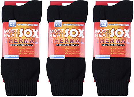 3/6 Pairs Heated Socks for Men-Thermal Socks Winter Warm Socks for Cold Weather
