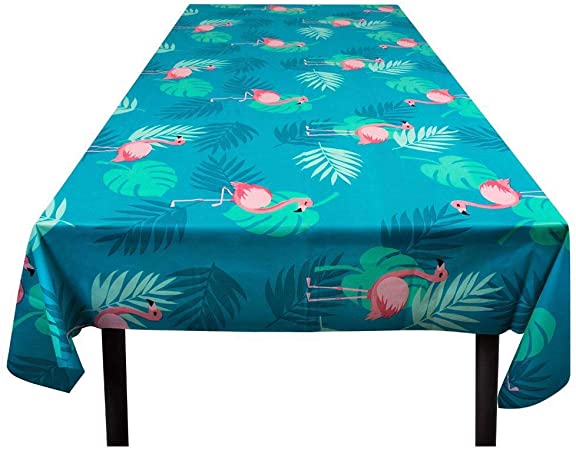 Boland 52558 - Flamingo Tablecloth, Size 130 x 180 cm, Tablecloth, Decoration, Party Tableware, Party Accessories, Birthday, Beach Party, Theme Party, Carnival, Children's Carnival