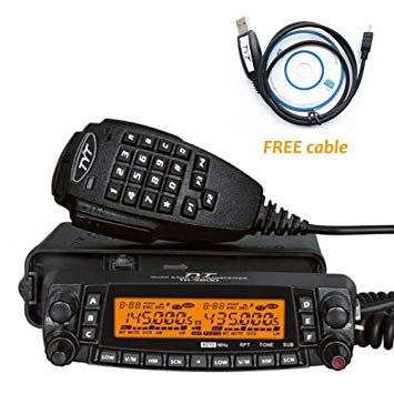TYT TH-9800 50 CTCSS Tones/1024 DCS Codes Walkie Talkie 26-33/47-54/134-174/400-480MHz A B dual band Two Way Radio Black 50W