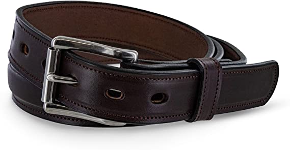 Hanks Esquire Belt - 1.25" Premium Leather Belt - USA Made - 100 Year Warranty