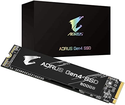 Gigabyte AORUS Gen4 500GB NVMe Solid State Drive (PCI-Express 4.0 x4)