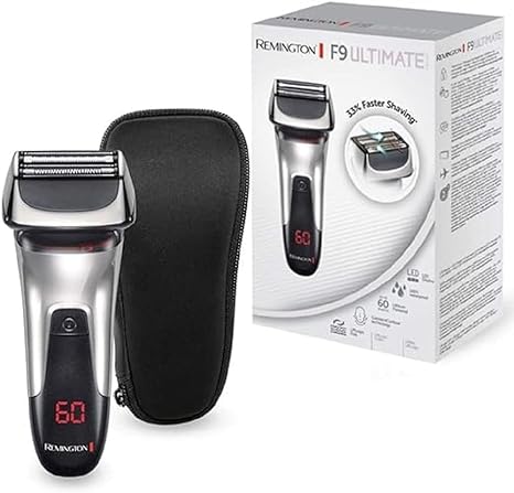 Remington XF9000 Foil Shaver Ultimate LED Display. Hybrid Intercept System, Lift Logic Wet and Dry Razor - Grey/Black