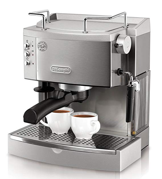 DeLonghi EC702 15 Bar Espresso and Cappuccino Machine, Stainless Steel