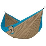 Neolite Trek Camping Hammock - Lightweight Portable Nylon Parachute Hammock for Backpacking Travel Beach Yard Hammock Straps and Steel Carabiners Included