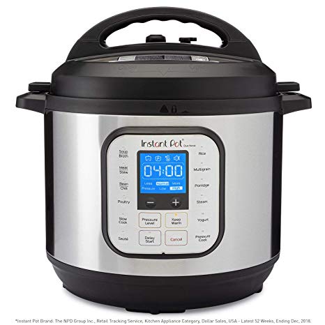 Instant Pot DUONOVA80 NOVA 8 Pressure Cooker, 8-QT, Stainless Steel/Black