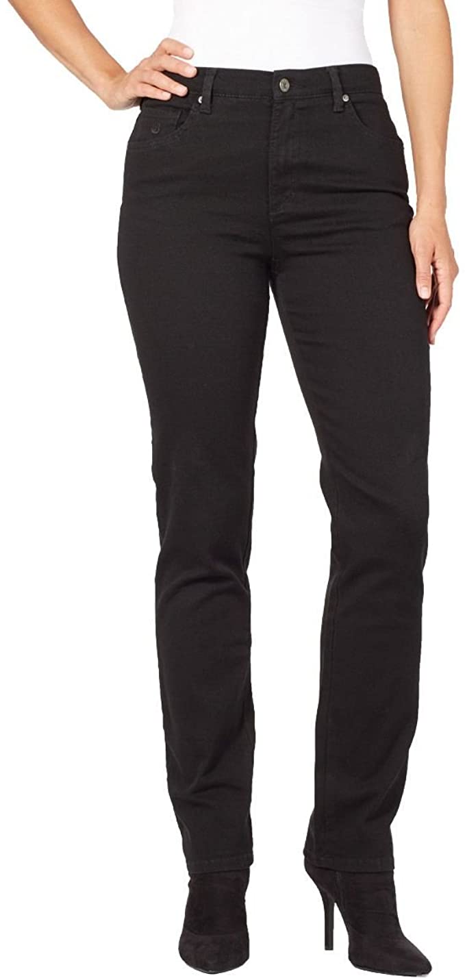 Gloria Vanderbilt Women's Amanda Tapered Leg Jean in Black