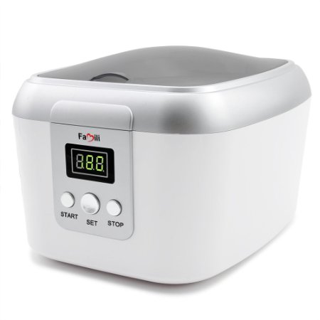 Famili Jewelry Ultrasonic Cleaner with Digital Timer for Necklaces Eyeglasses Rings Watches