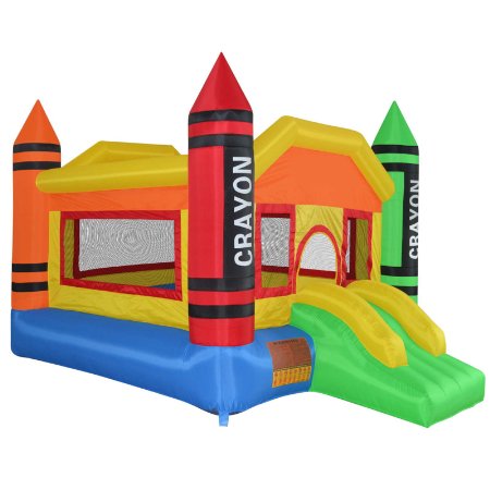 Cloud 9 Mini Crayon Bounce House - Inflatable Bouncing Jumper with Blower