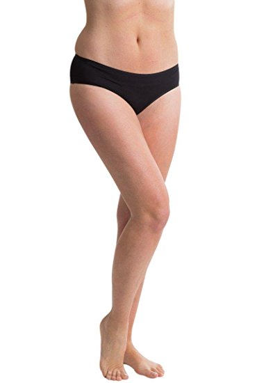 Pack of 6 : Passionelle® Womens Black High Leg Designer Bikini Briefs-Gift Boxed