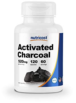 Nutricost Activated Charcoal 120 Capsules - High Quality Activated Charcoal Powder, Non-GMO, Gluten Free