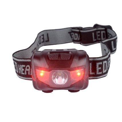 Infityle Headlamp - Waterproof IPX5 200 Lumens LED Head Lamp Flash Working Lights