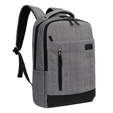 KINGSLONG Backpack for Laptop up to 15.6-Inch, a Daypack For Business,School and Traveling - Gray