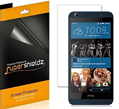 [6-Pack] Supershieldz- Anti-Bubble High Definition Clear Screen Protector for HTC Desire 626s 626   Lifetime Replacements Warranty - Retail Packaging