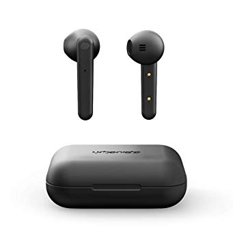 Urbanista Stockholm True Wireless Earbuds 14H Playtime Bluetooth 5.0 with Charging Case, Touch Controls & Dual Mic Earphones Compatible with Android and iOS - Dark Clown