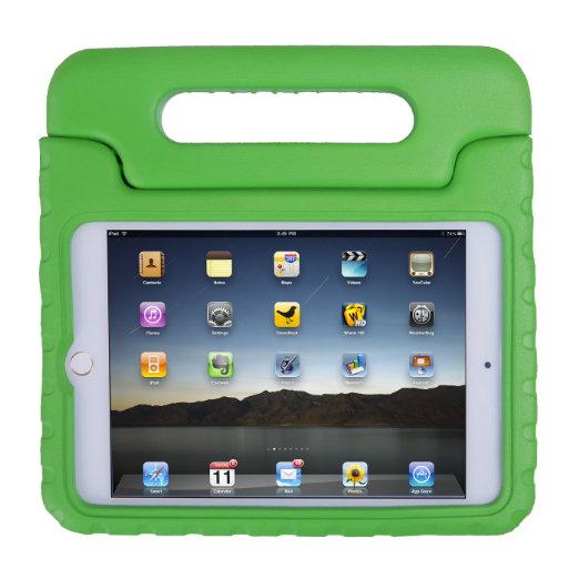 HDE iPad Mini Kids Case Shockproof Handle Stand Cover for Apple iPad Mini 23 Retina Green