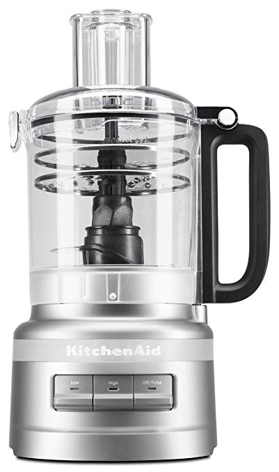 KitchenAid KFP0919CU 9 Cup Plus Food Processor, Contour Silver