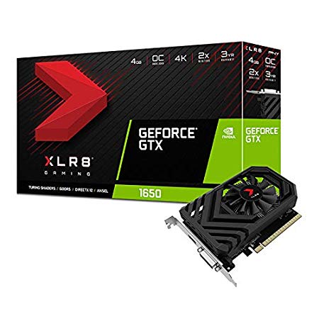 PNY GeForce GTX 1650 4GB XLR8 Gaming Overclocked Edition Graphics Card