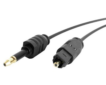 StarTech.com THINTOSMIN3 3 feet Toslink to Mini Digital Optical SPDIF Audio Cable