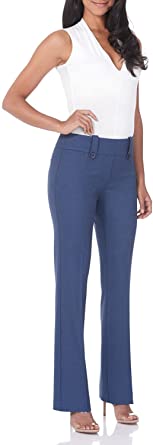 Rekucci Women's Smart Desk to Dinner Stretch Bootcut Pant w/Tummy Control