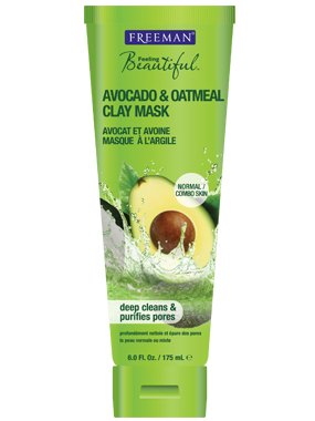 Freeman Facial Clay Mask Feeling Beautiful Avocado and Oatmeal 6OZ - Set of 3