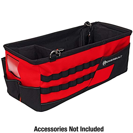 Powerbuilt 21-Inch Car Trunk Tool Storage Carrier Organizer Bag - 642412