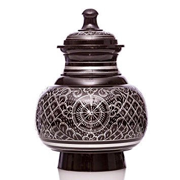 Engraved Series Pet Urn for Dogs, Cats and other pets - Silver Engraving