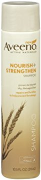 Aveeno Nourish Plus Strengthen Shampoo, 10.5 Ounce (Pack of 2)