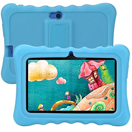 Kids Tablet, Tagital T7K Plus 7 Inch Android 9.0 Tablet for Kids, 1GB  16GB, Kid Mode Pre-Installed, WiFi Android Tablet, Kid-Proof Case (Blue)