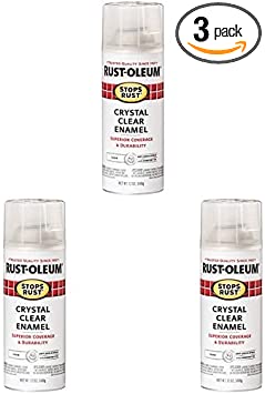 Rust-Oleum 7701830 Stops Rust Spray Paint, 12-Ounce, Gloss Crystal Clear (Pack of 3)