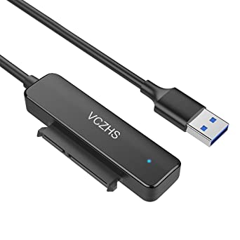 VCZHS SATA to USB Cable - SATA to USB 3.0 Adapter Cable for USB 3.0 to 2.5 Inch SATA III Hard Drive Adapter Support UASP,USB to SATA