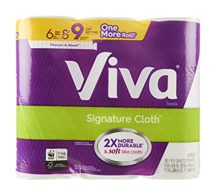 Viva,  Paper Towels,  6 Big Rolls