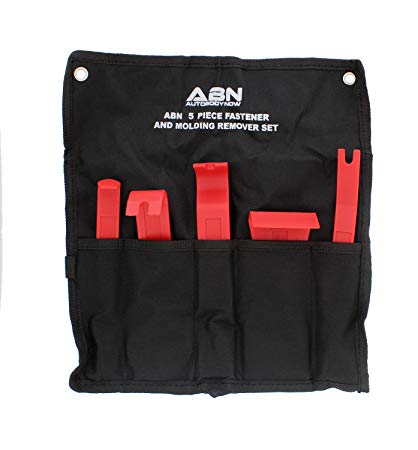 ABN Premium Auto Trim Removal Tool Kit - 5 Piece Pry Bar Set  Fastener Remover