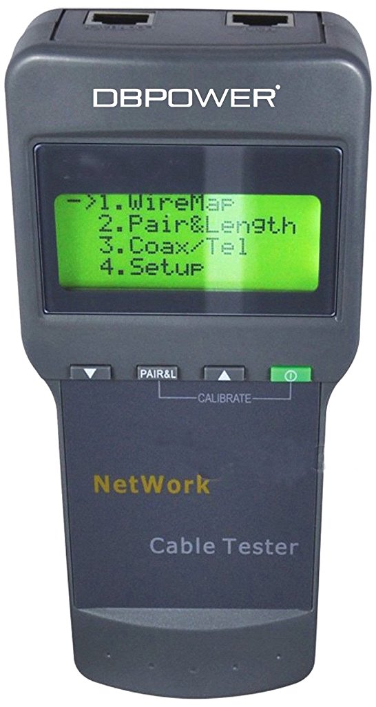 5E 6E SC8108 CAT5 RJ45 Network LAN Length Cable Tester Meter GRAY