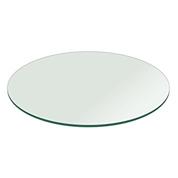 Fab Glass and Mirror Glass Table Top: 42 inch Round 1/2 inch Thick Flat Polished Tempered