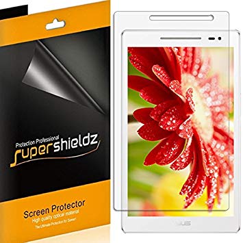 [3-Pack] Supershieldz Anti-Bubble High Definition Clear Screen Protector for Asus ZenPad 8 [Z380M]   Lifetime Replacements Warrant - Retail Packaging