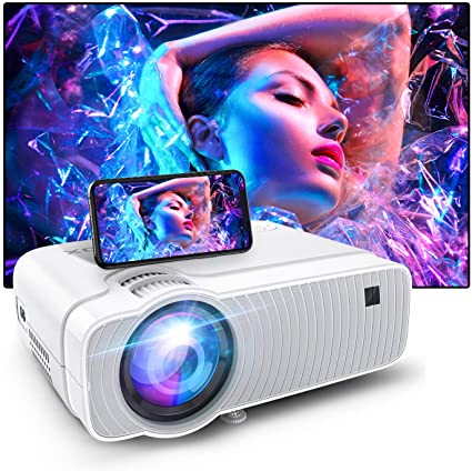 Bomaker WiFi Mini Projector,HD 1080P Supported, Native 1280x720P, Portable Home Theater Outdoor Video Movie Projector,Compatible with TV Stick, Video Games,PS4,DVD Players,iPhone