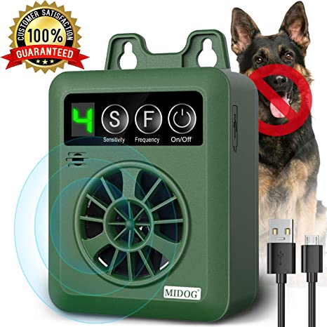 MIDOG Dog Barking Control Devices, Anti Barking Device with 4 Adjustable Volume Level, Ultrasonic Dog Bark Deterrent, Sonic Bark Silencer Stop Barking for Small Dog