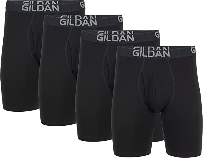 Gildan Mens Cotton Stretch Boxer Brief, Multipack